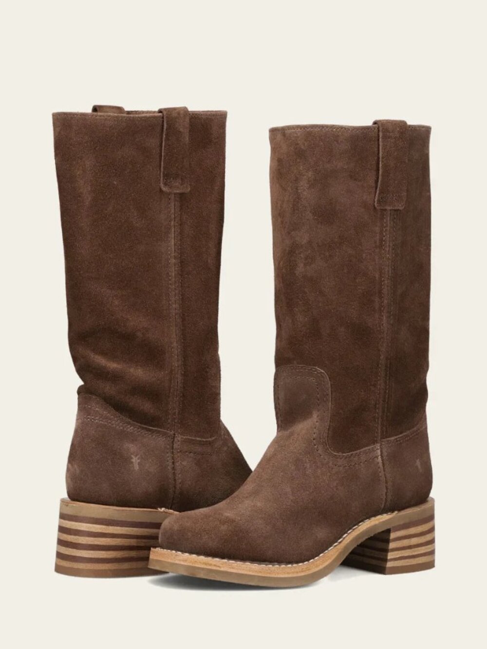 Frye Campus 12R Women’s Suede Leather Boots in Brownie Size US 8.5M NIB